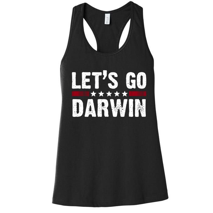 Lets Go Darwin Vintage Logo Women's Racerback Tank