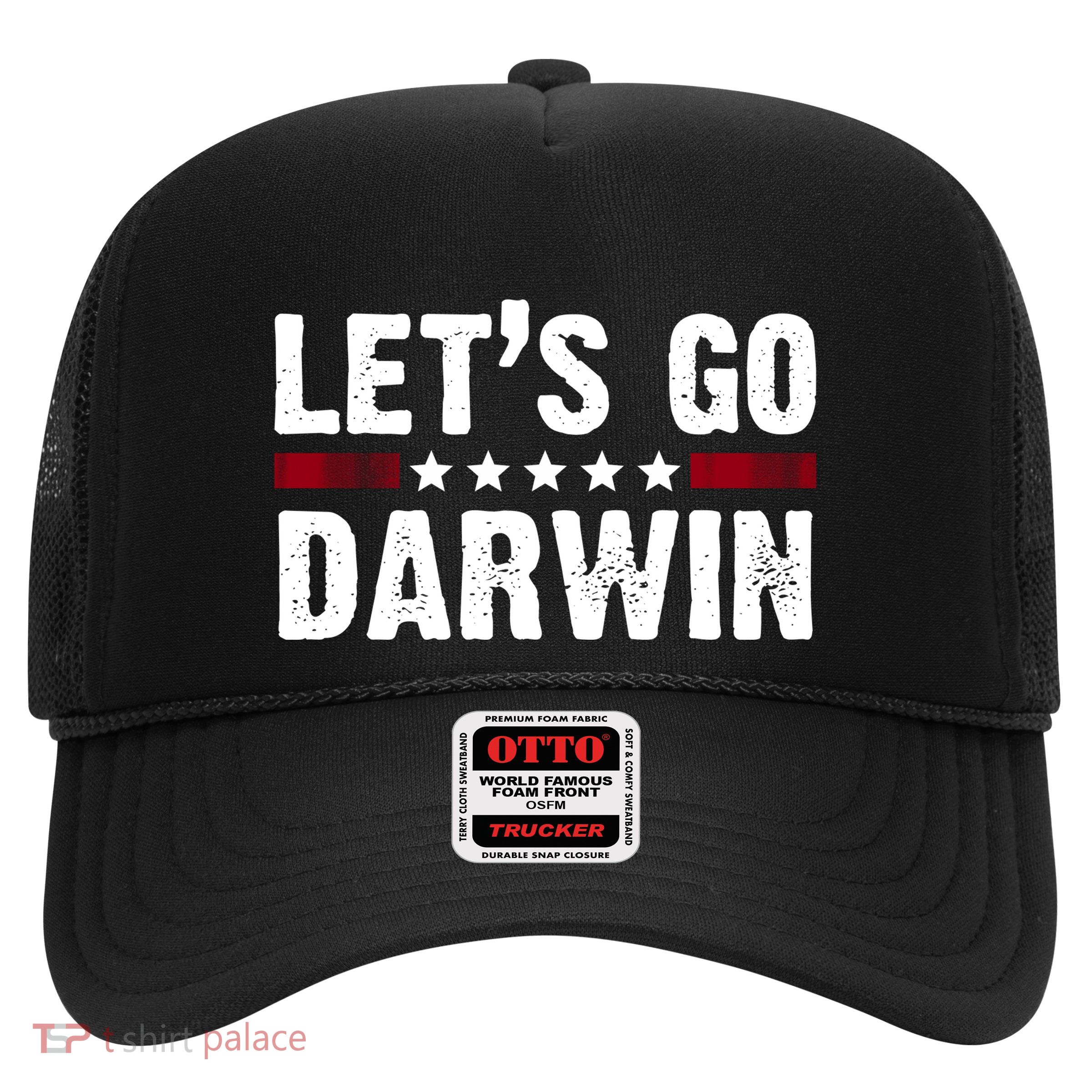 Lets Go Darwin Vintage Logo Trucker Hat