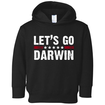 Lets Go Darwin Vintage Logo Toddler Hoodie