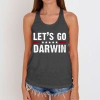 Lets Go Darwin Vintage Logo Women's Knotted Racerback Tank