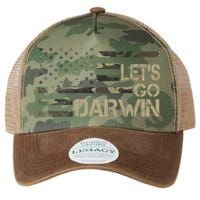 Lets Go Darwin US Camo Military Flag Legacy Tie Dye Trucker Hat