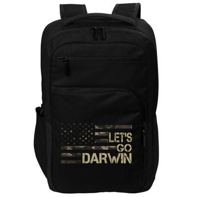 Lets Go Darwin US Camo Military Flag Impact Tech Backpack