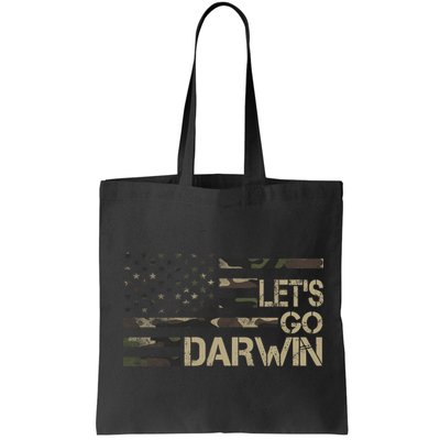 Lets Go Darwin US Camo Military Flag Bag