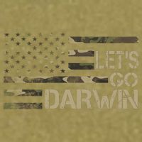 Lets Go Darwin US Camo Military Flag Garment-Dyed Women's Muscle Tee