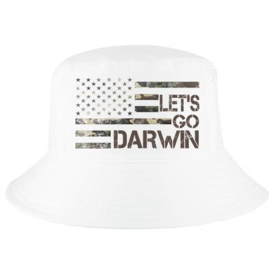 Lets Go Darwin US Camo Military Flag Cool Comfort Performance Bucket Hat