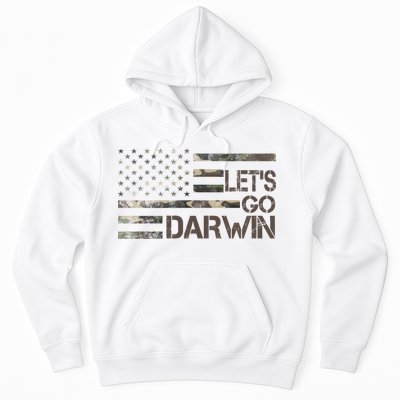 Lets Go Darwin US Camo Military Flag Hoodie