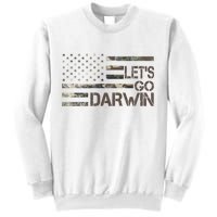 Lets Go Darwin US Camo Military Flag Sweatshirt