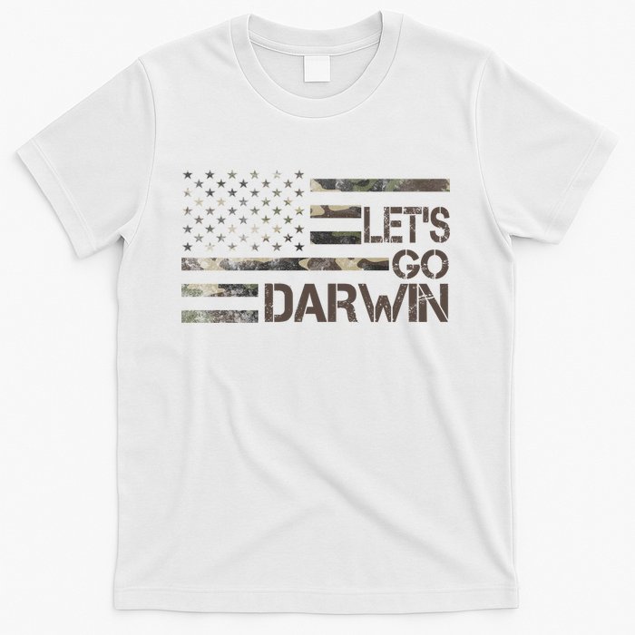 Lets Go Darwin US Camo Military Flag T-Shirt