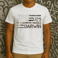 Lets Go Darwin US Camo Military Flag T-Shirt