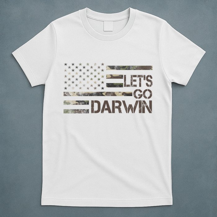 Lets Go Darwin US Camo Military Flag T-Shirt