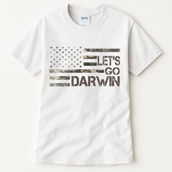 Lets Go Darwin US Camo Military Flag Tall T-Shirt