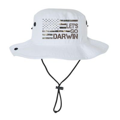 Lets Go Darwin US Camo Military Flag Bucket Hat