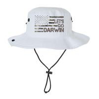 Lets Go Darwin US Camo Military Flag Bucket Hat