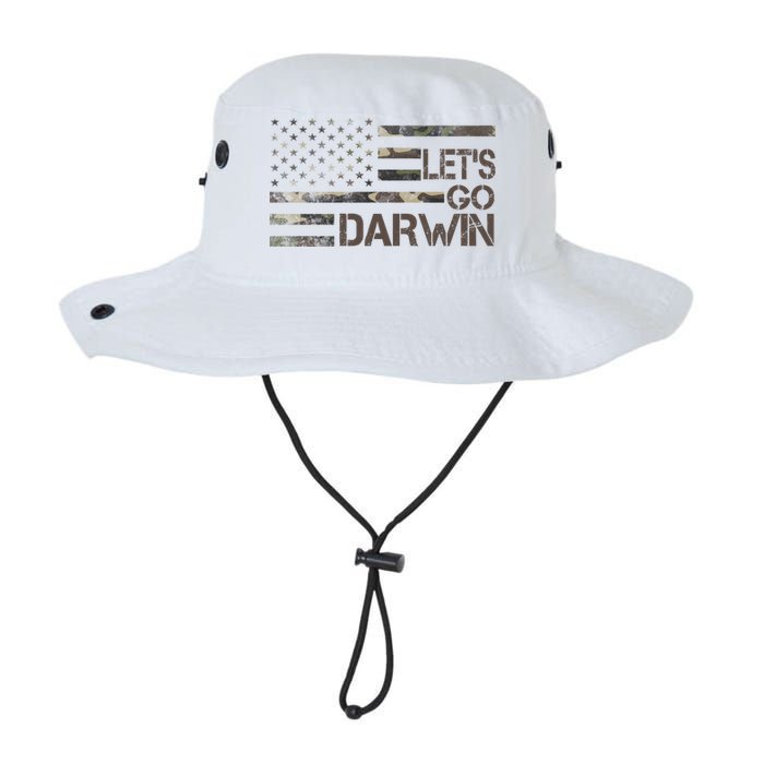 Lets Go Darwin US Camo Military Flag Bucket Hat