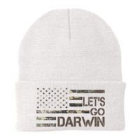 Lets Go Darwin US Camo Military Flag Beanie