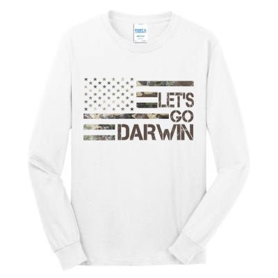 Lets Go Darwin US Camo Military Flag Tall Long Sleeve T-Shirt