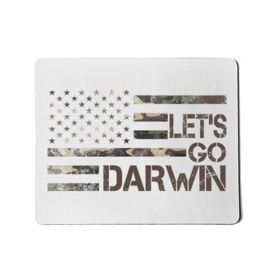 Lets Go Darwin US Camo Military Flag Mousepad