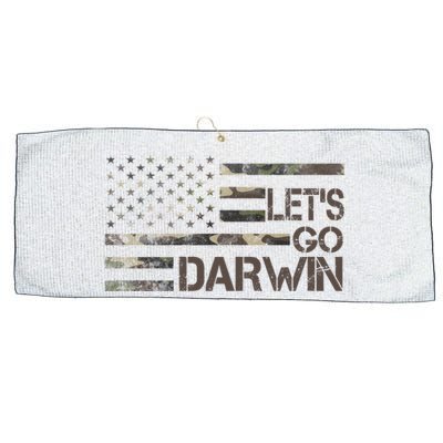 Lets Go Darwin US Camo Military Flag Large Microfiber Waffle Golf Towel