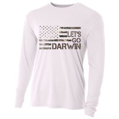 Lets Go Darwin US Camo Military Flag Cooling Performance Long Sleeve Crew