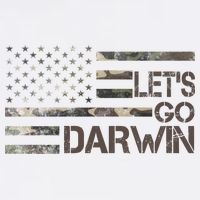 Lets Go Darwin US Camo Military Flag Trucker Hat