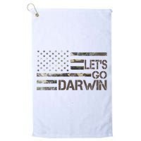 Lets Go Darwin US Camo Military Flag Golf Towel