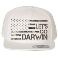 Lets Go Darwin US Camo Military Flag Wool Snapback Cap