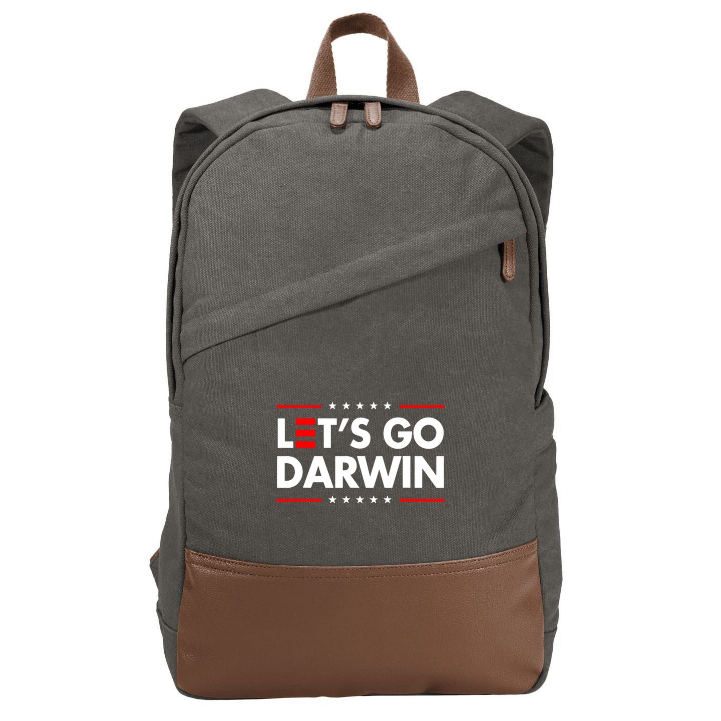 Lets Go Darwin Cotton Canvas Backpack