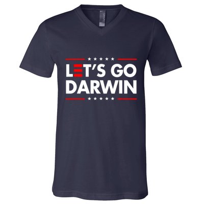 Lets Go Darwin V-Neck T-Shirt