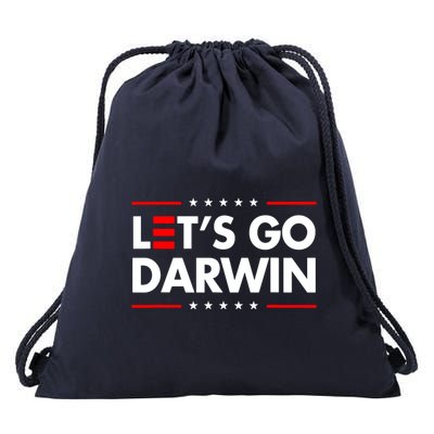 Lets Go Darwin Drawstring Bag