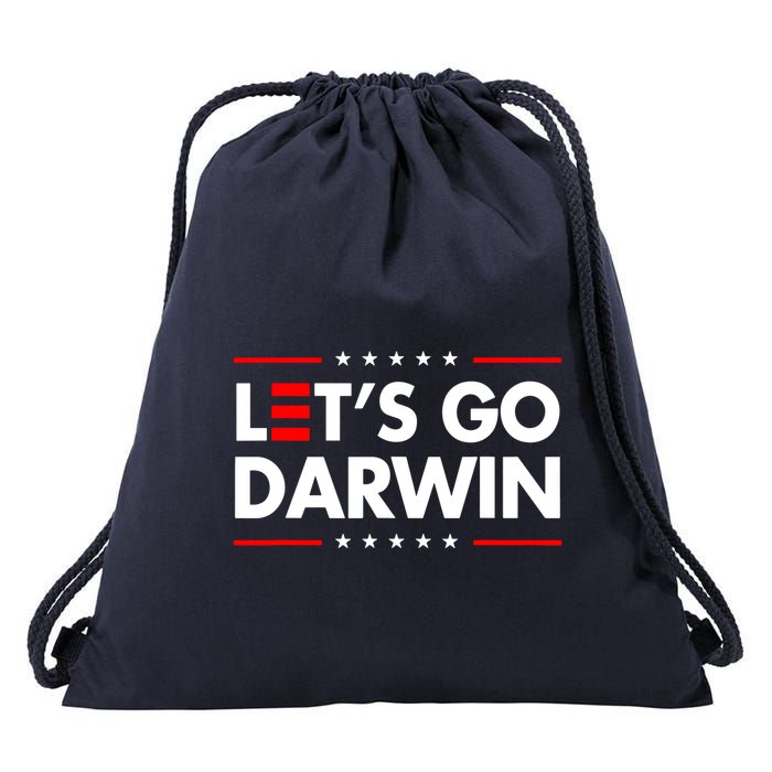 Lets Go Darwin Drawstring Bag