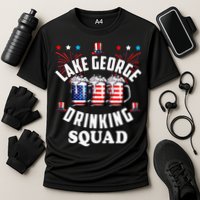 lake george drinking squad 4th of july usa flag beer Cooling Performance Crew T-Shirt