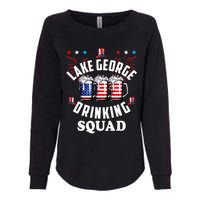 lake george drinking squad 4th of july usa flag beer Womens California Wash Sweatshirt