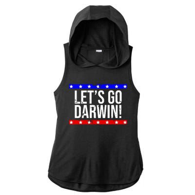 Let's Go Dwarin! Vintage USA Ladies PosiCharge Tri-Blend Wicking Draft Hoodie Tank