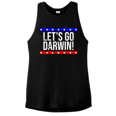 Let's Go Dwarin! Vintage USA Ladies PosiCharge Tri-Blend Wicking Tank