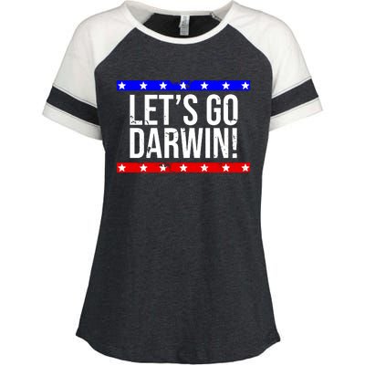 Let's Go Dwarin! Vintage USA Enza Ladies Jersey Colorblock Tee