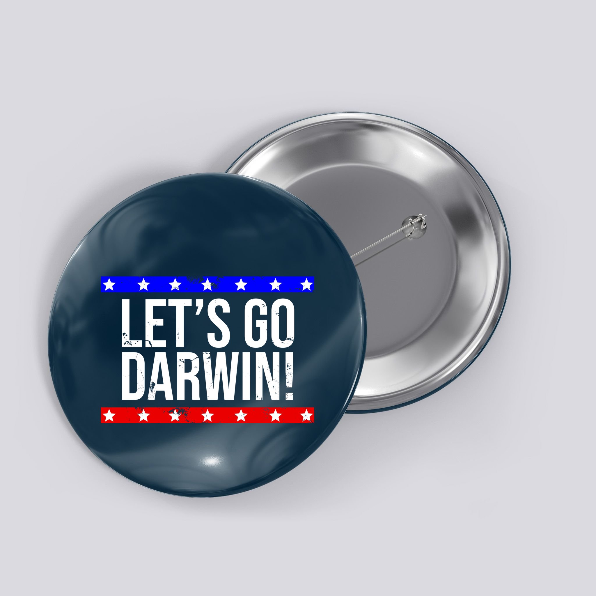 Let's Go Dwarin! Vintage USA Button