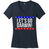 Let's Go Dwarin! Vintage USA Women's V-Neck T-Shirt