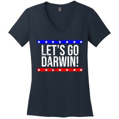 Let's Go Dwarin! Vintage USA Women's V-Neck T-Shirt