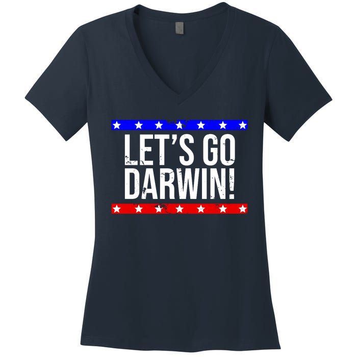 Let's Go Dwarin! Vintage USA Women's V-Neck T-Shirt