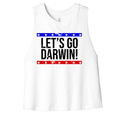 Let's Go Dwarin! Vintage USA Women's Racerback Cropped Tank