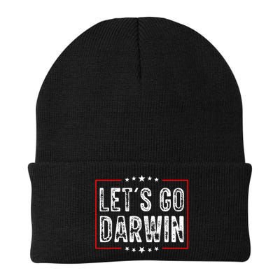 Lets Go Darwin Funny Sarcastic Women Men Lets Go Darwin Beanie
