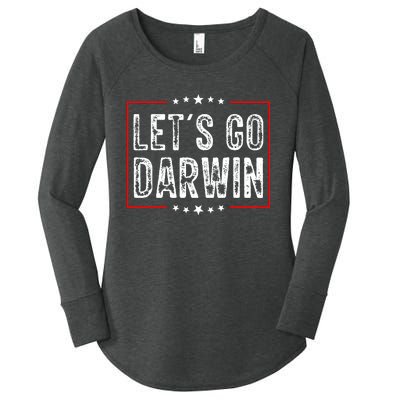 Lets Go Darwin Funny Sarcastic Women Men Lets Go Darwin Women's Perfect Tri Tunic Long Sleeve Shirt