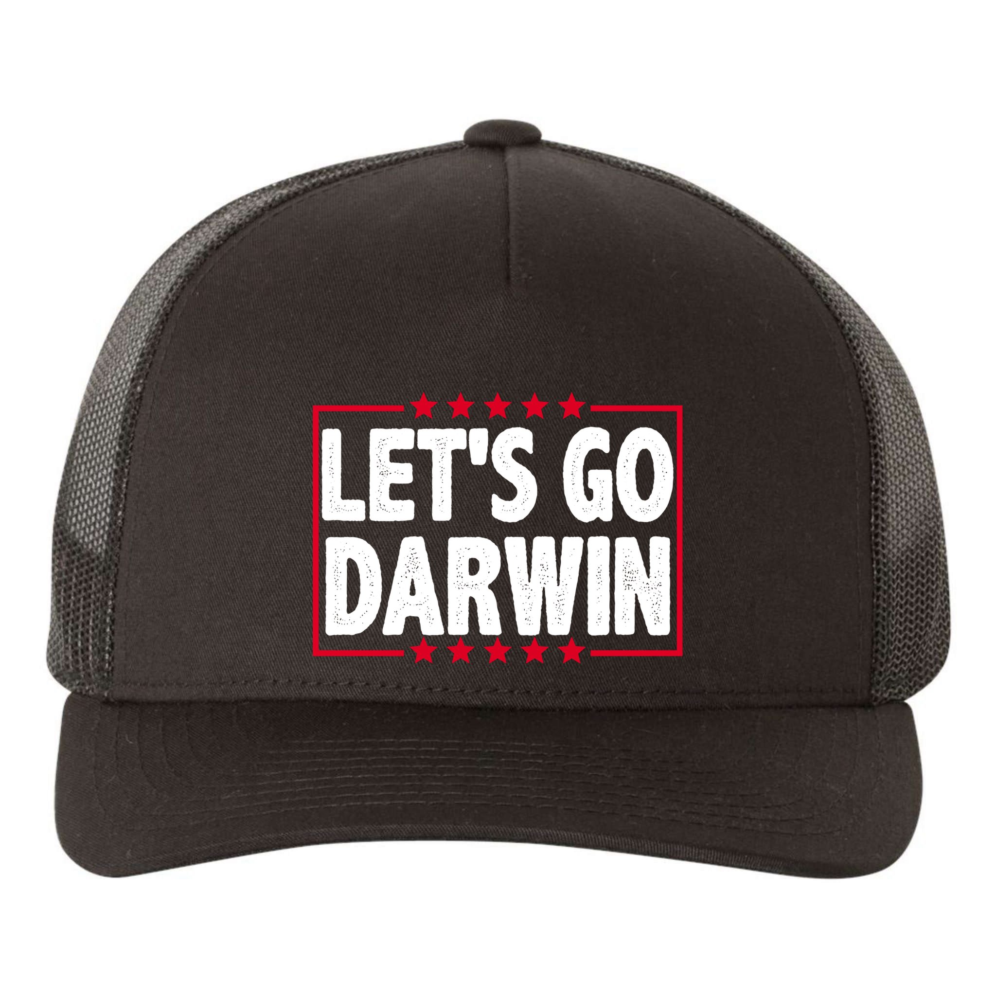 Let's Go Darwin Logo Yupoong Adult 5-Panel Trucker Hat