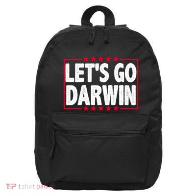 Let's Go Darwin Logo 16 in Basic Backpack
