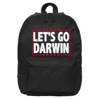 Let's Go Darwin Logo 16 in Basic Backpack