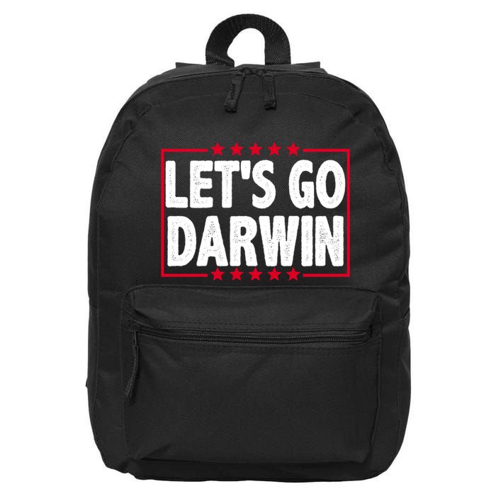 Let's Go Darwin Logo 16 in Basic Backpack