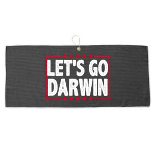 Let's Go Darwin Logo Large Microfiber Waffle Golf Towel