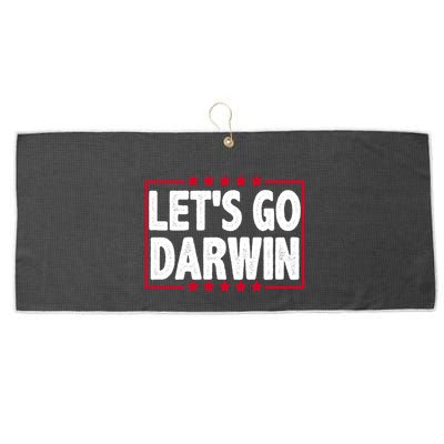 Let's Go Darwin Logo Large Microfiber Waffle Golf Towel