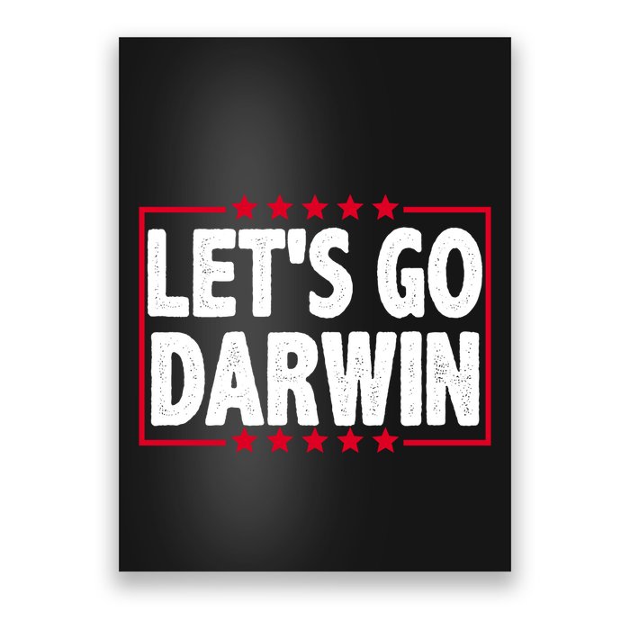Let's Go Darwin Logo Poster