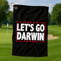 Let's Go Darwin Logo Golf Towel